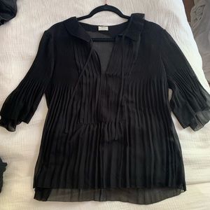 Black Wilfred pleated blouse